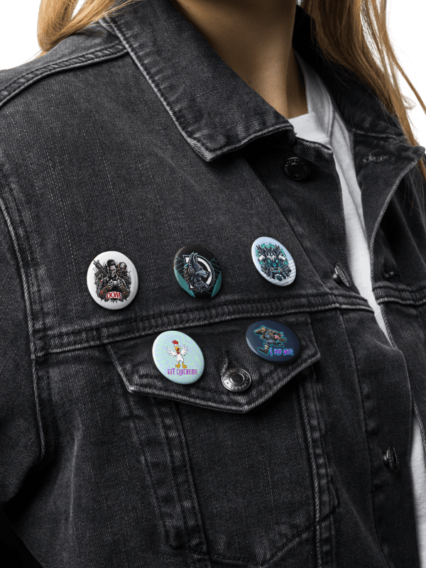 Wolf Gamer Pin Button Set product image (9)