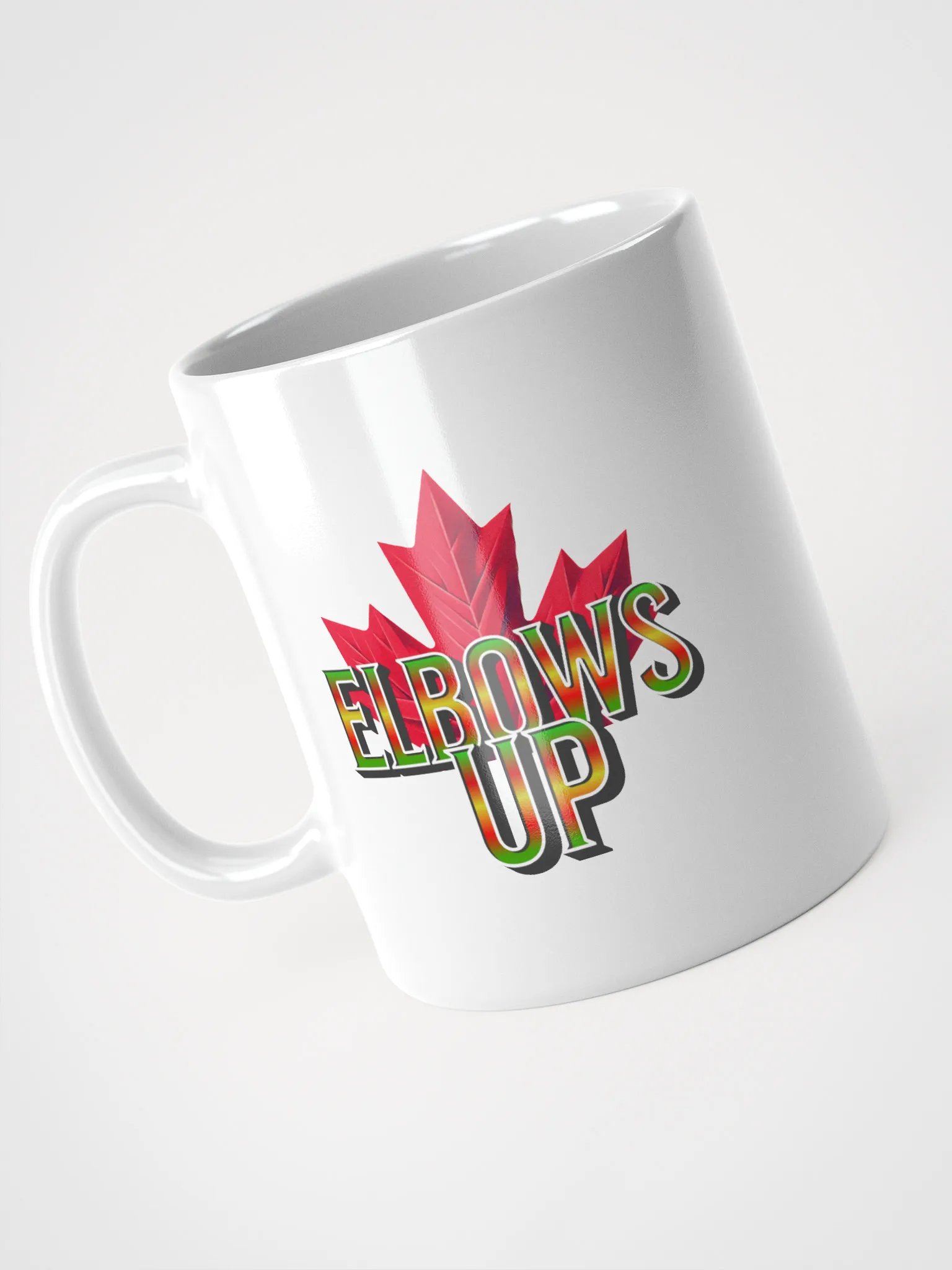 Elbows Up Maple Leaf Gradient Vibrant Mug product image (2)