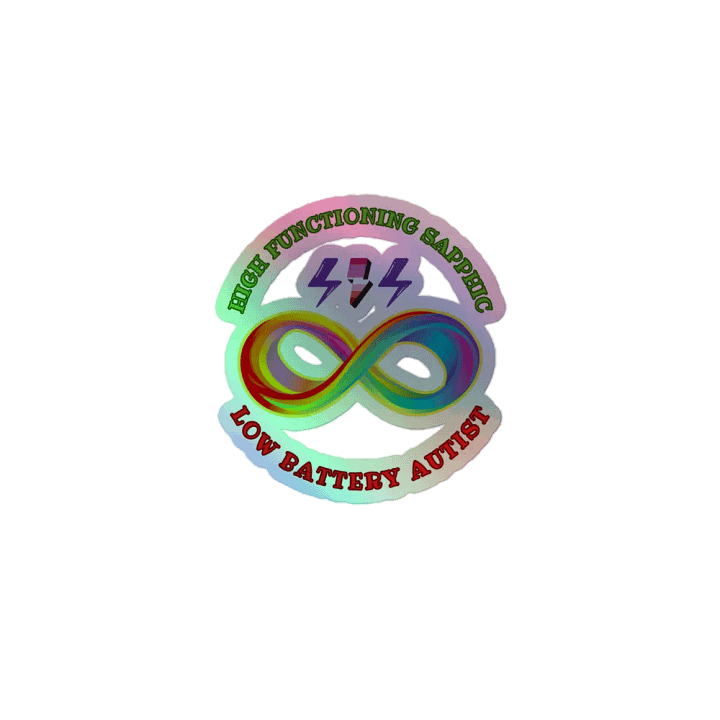 High Functioning Sapphic Low Battery Autist Sticker product image (1)