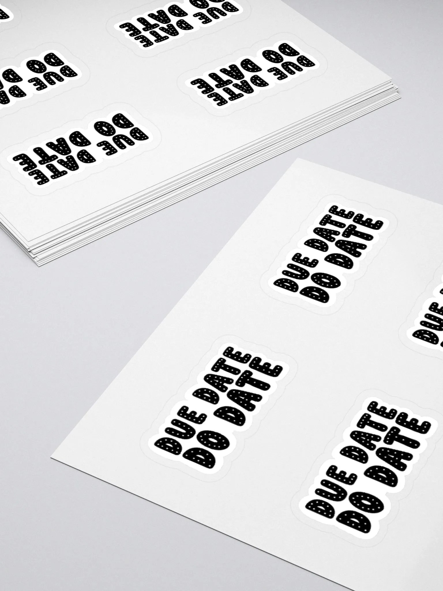 DUE DATE DO DATE Sticker (MEDIUM Sheet) product image (4)