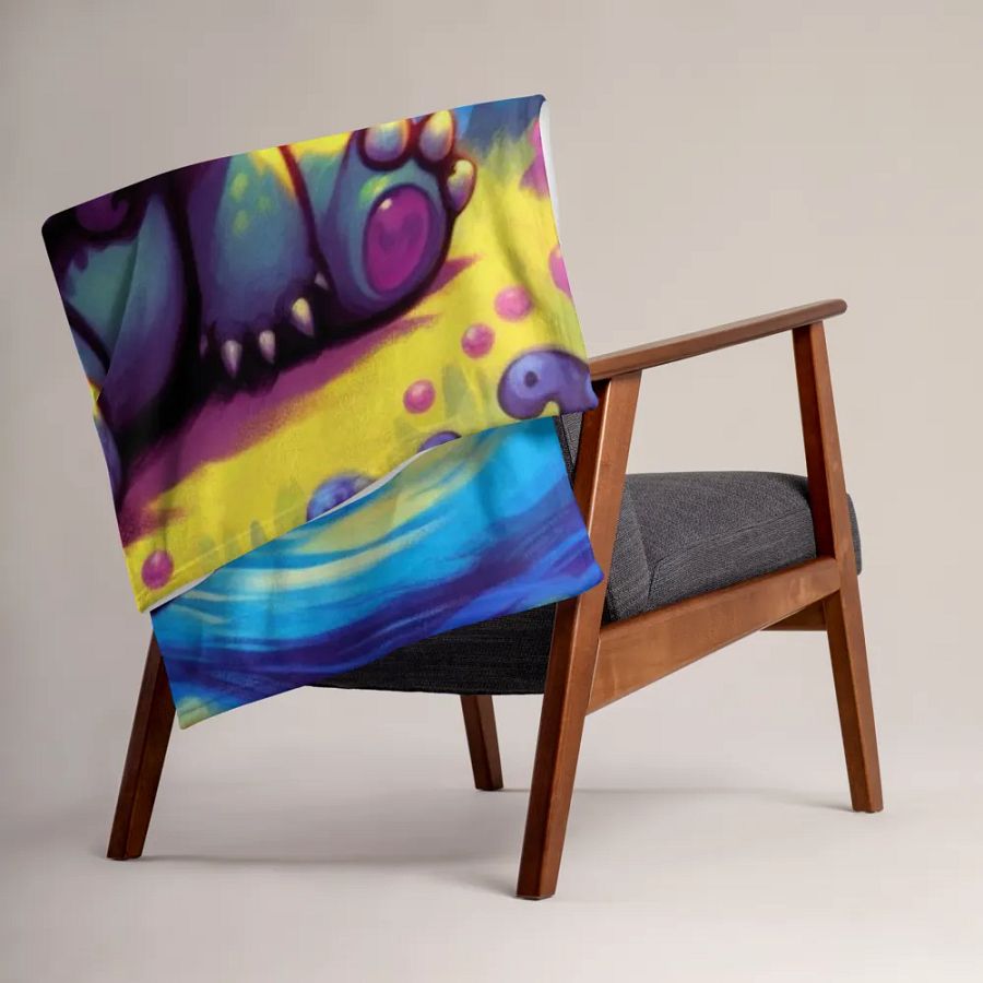 Starry Nights with Cute Cthulhu Blanket product image (15)