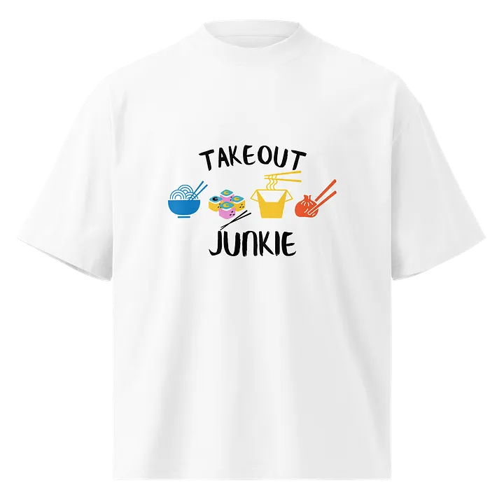 Take Out Junkie - Asian Food Lover - Stanley/Stella Unisex Organic Oversized T-Shirt SATU020 - Light Colors product image (9)