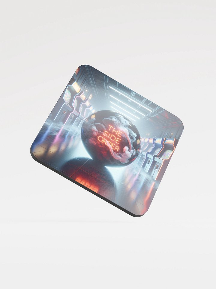 Neon Arcade Cork Coaster product image (1)