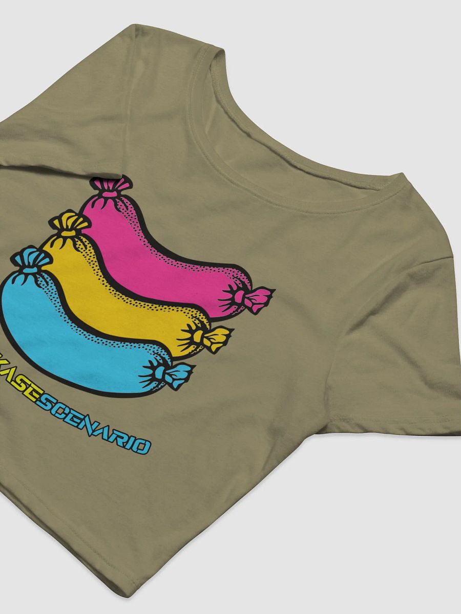 Pansexual Pride Crop Sausage Tee product image (8)