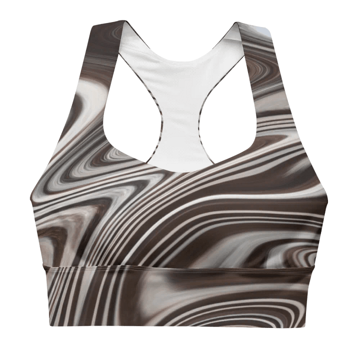 Swirls of Serenity Longline Sports Bra product image (1)