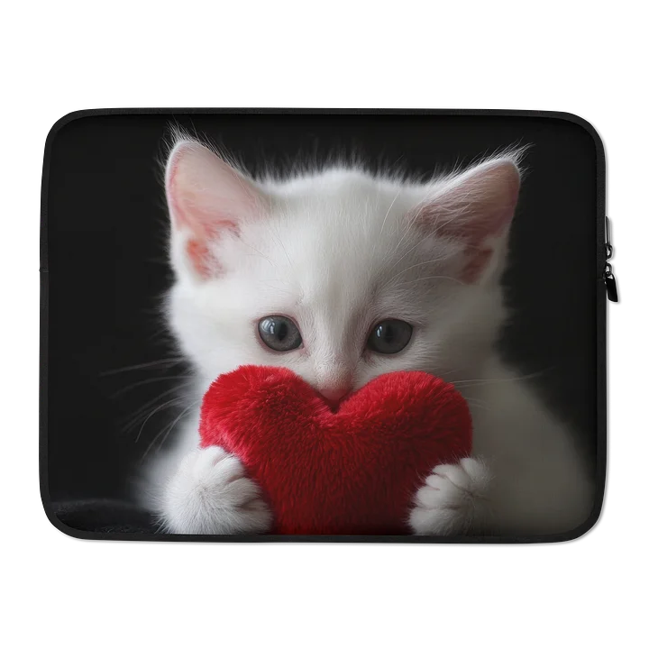 Heartfelt Kitten Laptop Sleeve product image (2)