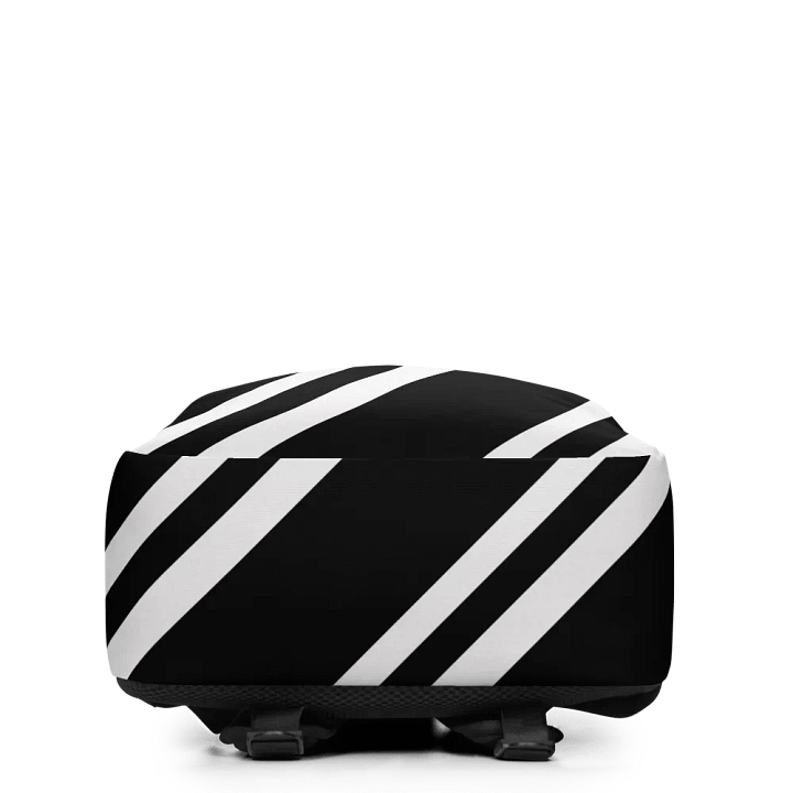 Striped Noir Minimalist Backpack product image (2)