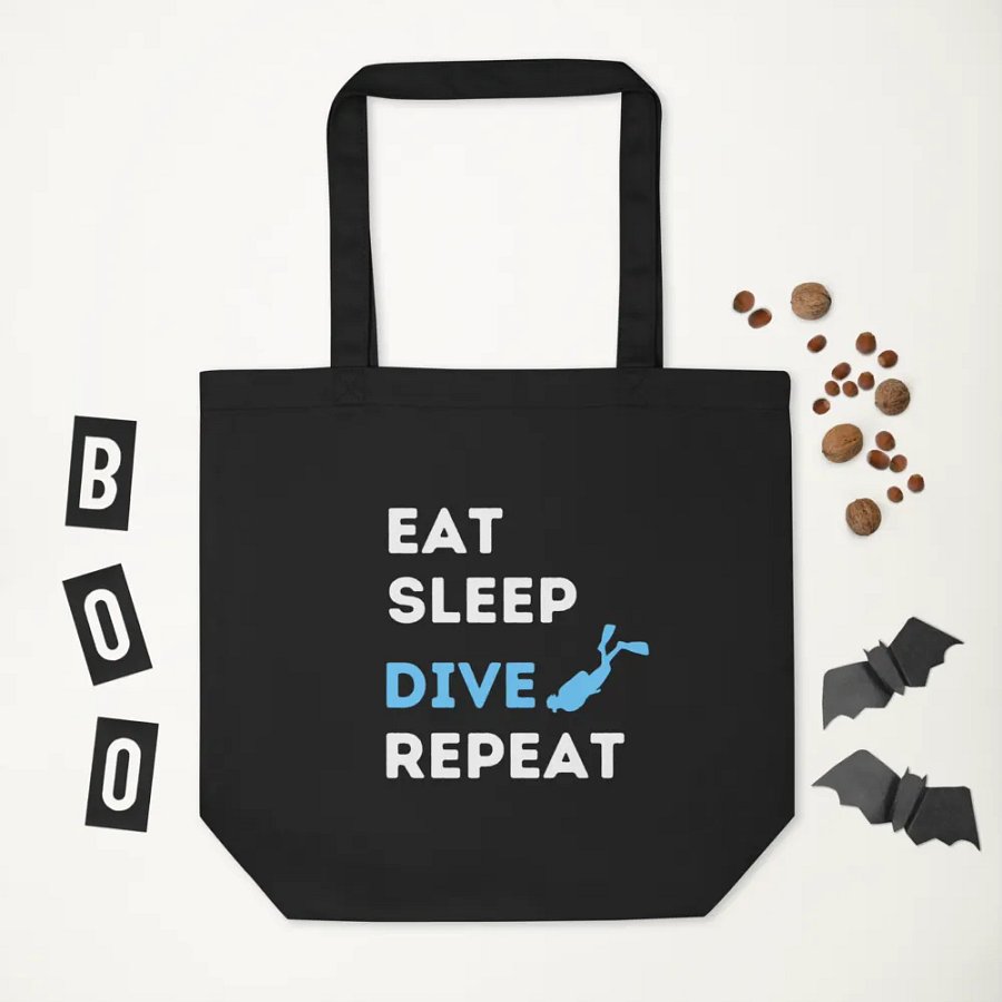 Eat Sleep Dive Repeat Tote Bag product image (3)