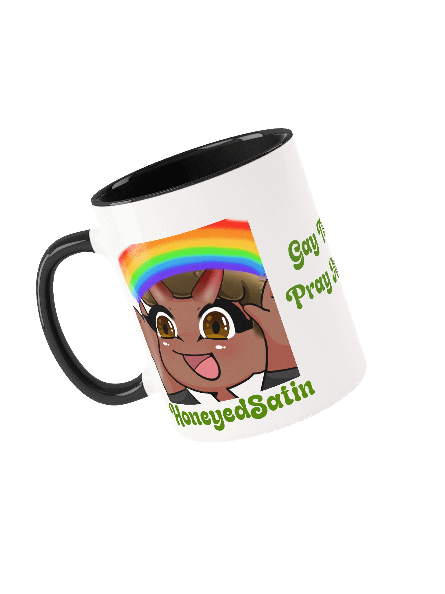 "Gay The Pray Away" HoneyedSatin Ceramic Mug product image (5)