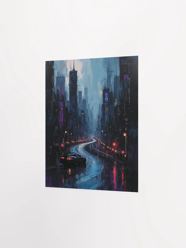 Neon Pursuit Matte Poster product image (9)