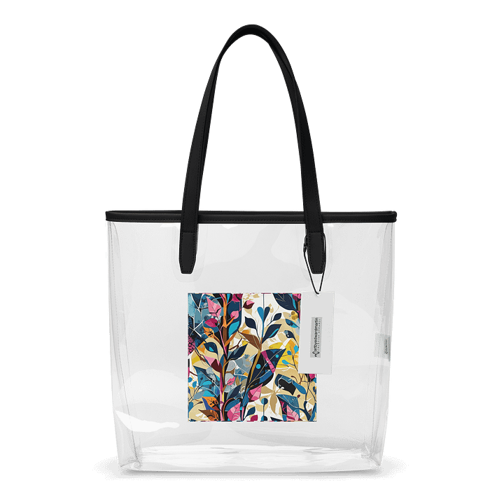 Floral Fusion Clear Tote Bag product image (1)