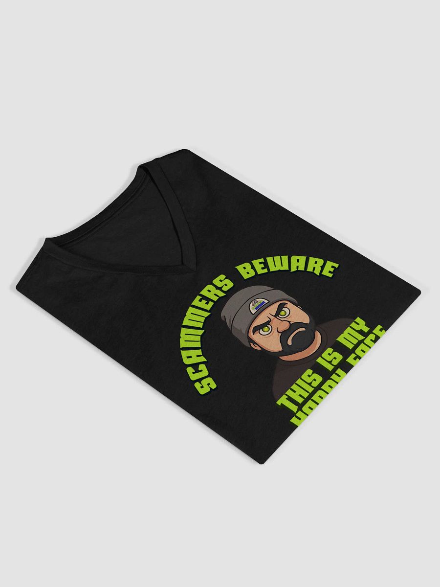 Scammers Beware V Neck Ladies T-Shirt product image (50)
