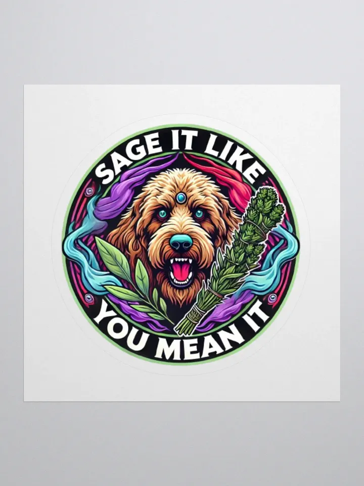 Sage It Like You Mean It - Mystical Golden Doodle Sticker product image (1)