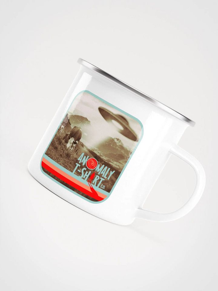 Vintage UFO Cattle Abduction Enamel Mug product image (1)