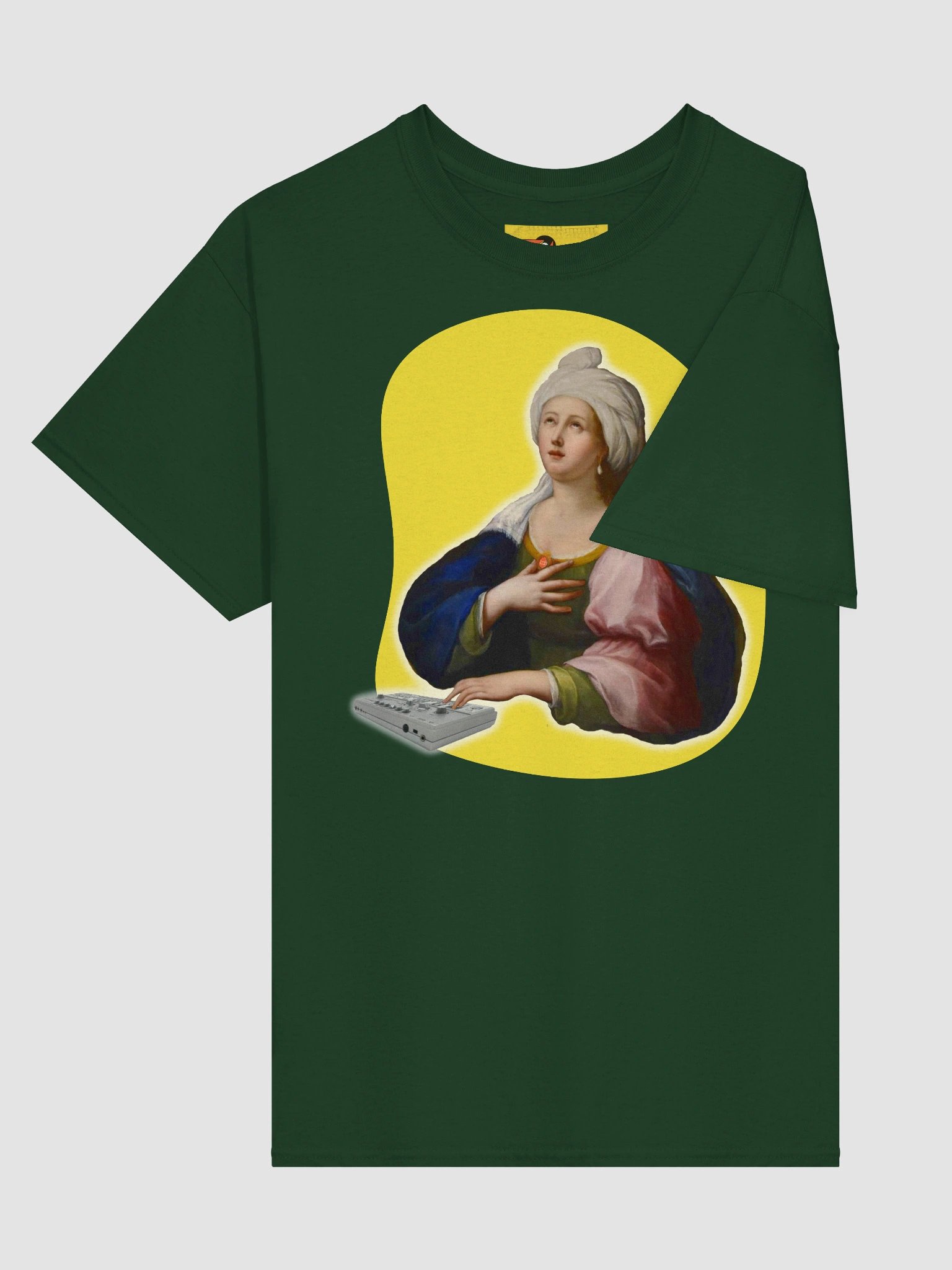 Santa Cecilia’s Acid Mass by Frank Fonik, Techno EDM Unisex t-shirt product image (13)