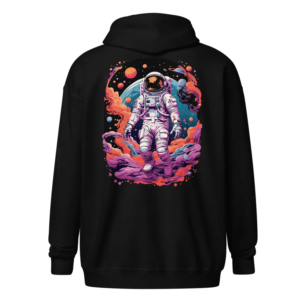 Neon CyberFox Zip Hoodie product image (1)