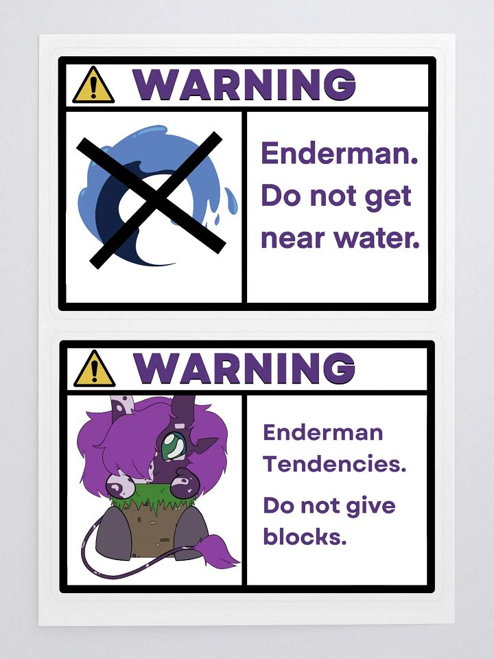 WARNING Sticker Set product image (1)