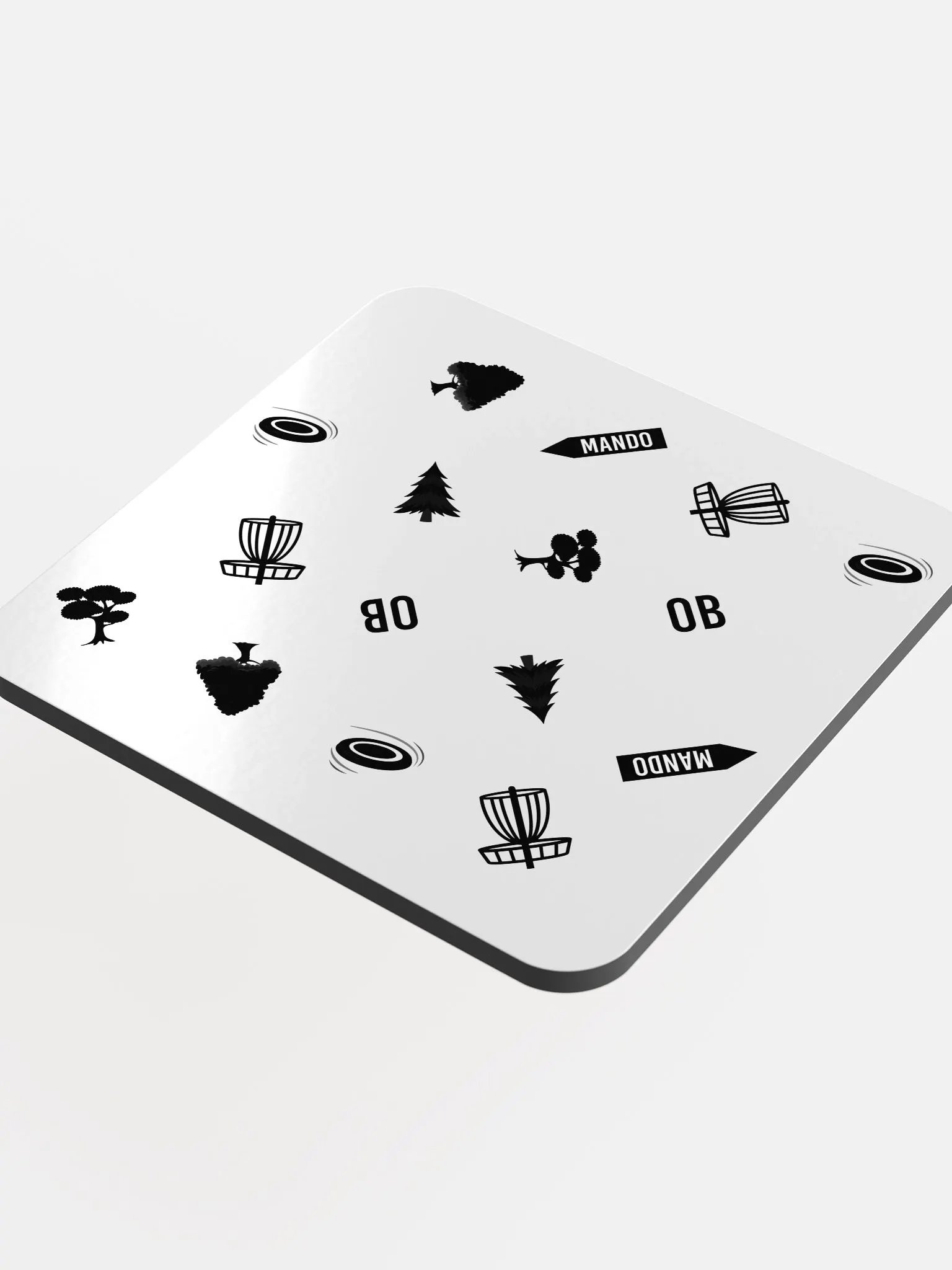 Disc Golf objects - Glossed Cork Coaster product image (4)