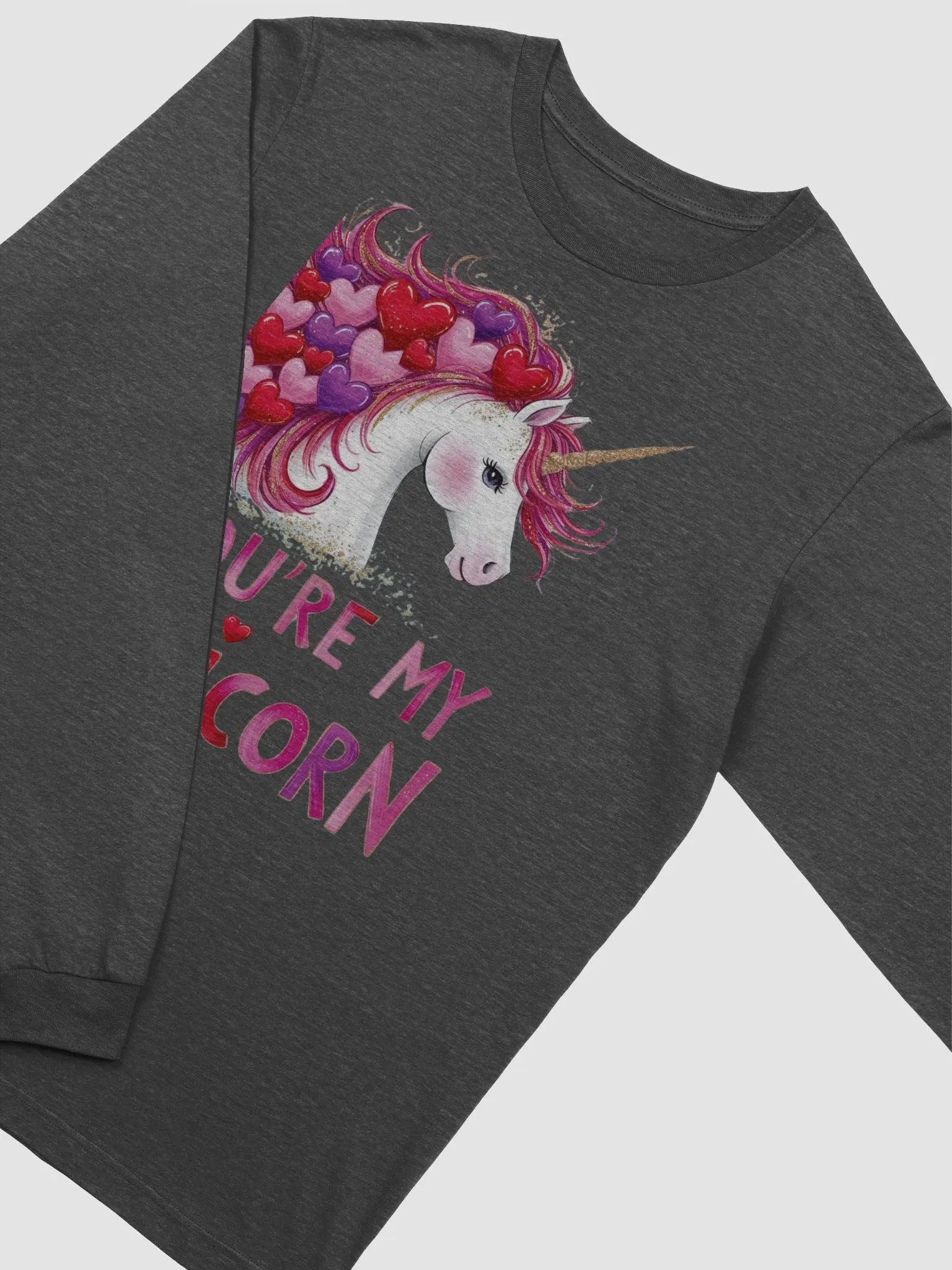 Heartfelt Unicorn Long Sleeve Tee product image (3)