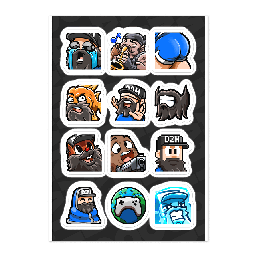 Emote Sticker Sheet. Set 2 product image (1)
