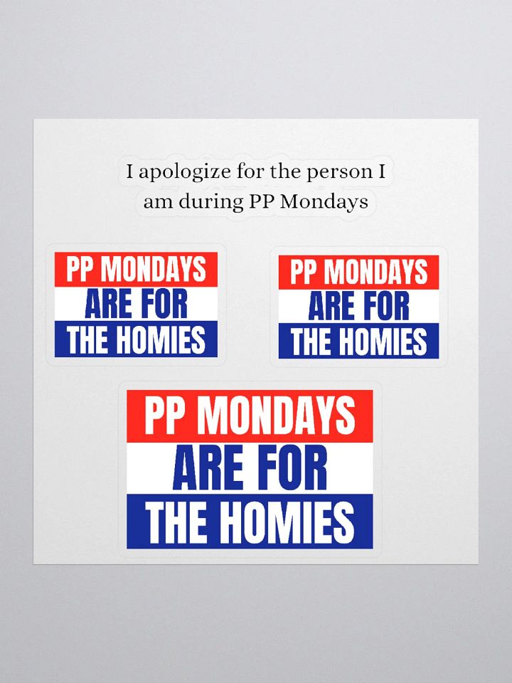 PP Monday Stickers product image (1)