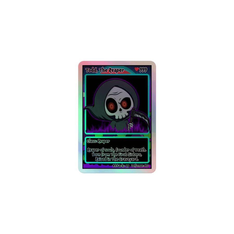 The Reaper, Hell Cardz Collection Holographic Sticker product image (1)