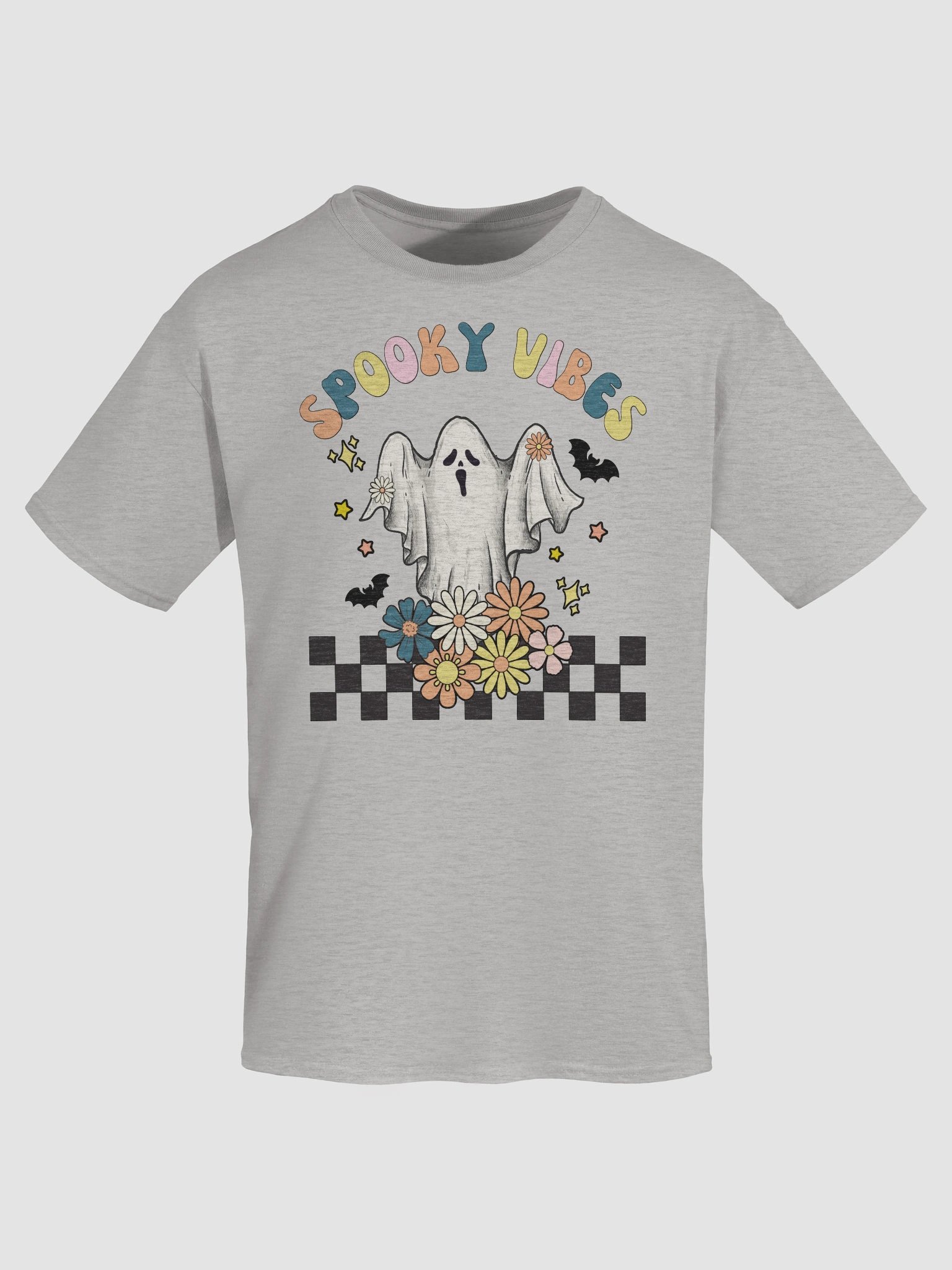 Spooky Vibes Ghost Retro Halloween T-Shirt product image (7)