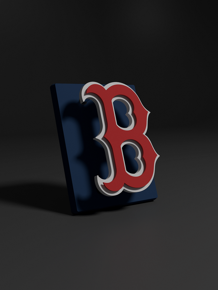 Boston Red Sox B 3D Printed Floating Logo Sign (Digital File Only) product image (1)