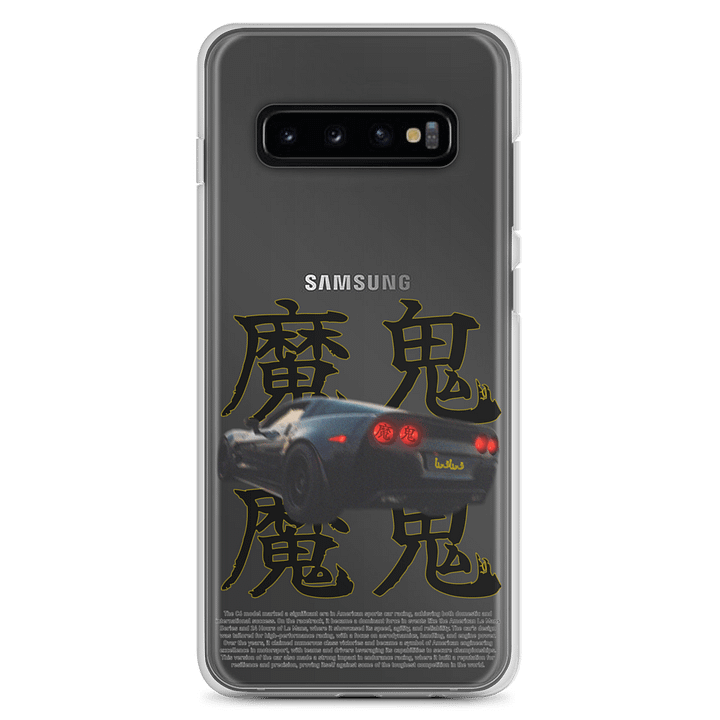 Chinese Script, Black Car, Racing History Phone Case S product image (1)