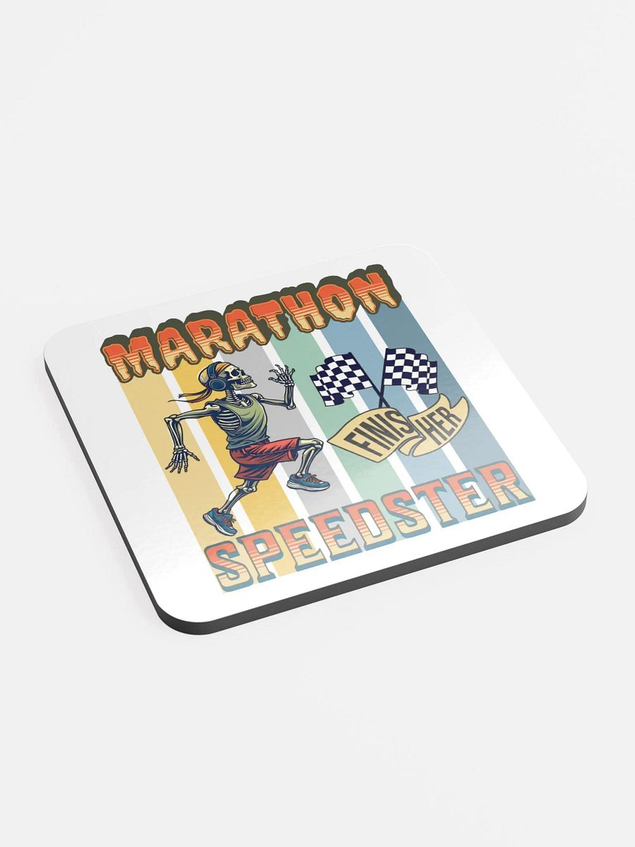 Marathon Speedster Skeleton Running Cork Coaster product image (3)
