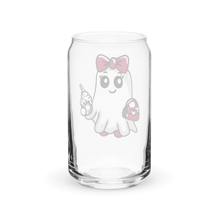 Stylish Ghost 16oz Can-Shaped Drinking Glass product image (10)