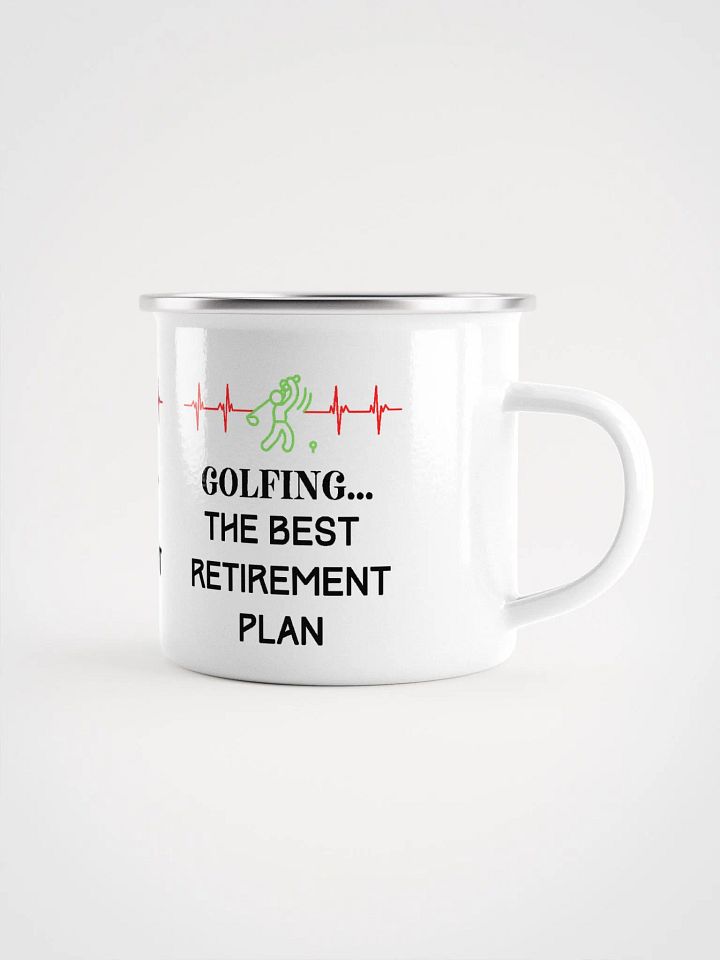 Golfing in Retirement Enamel Mug product image (2)