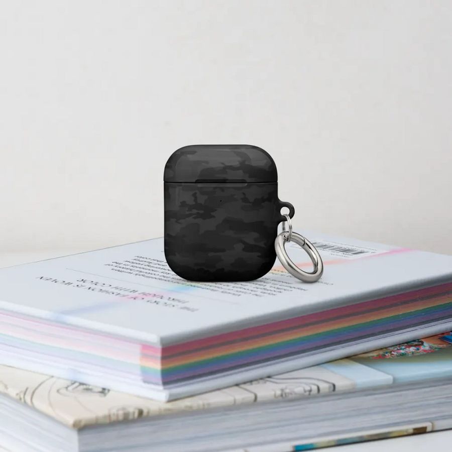Dark Black Camo AirPod Case product image (15)