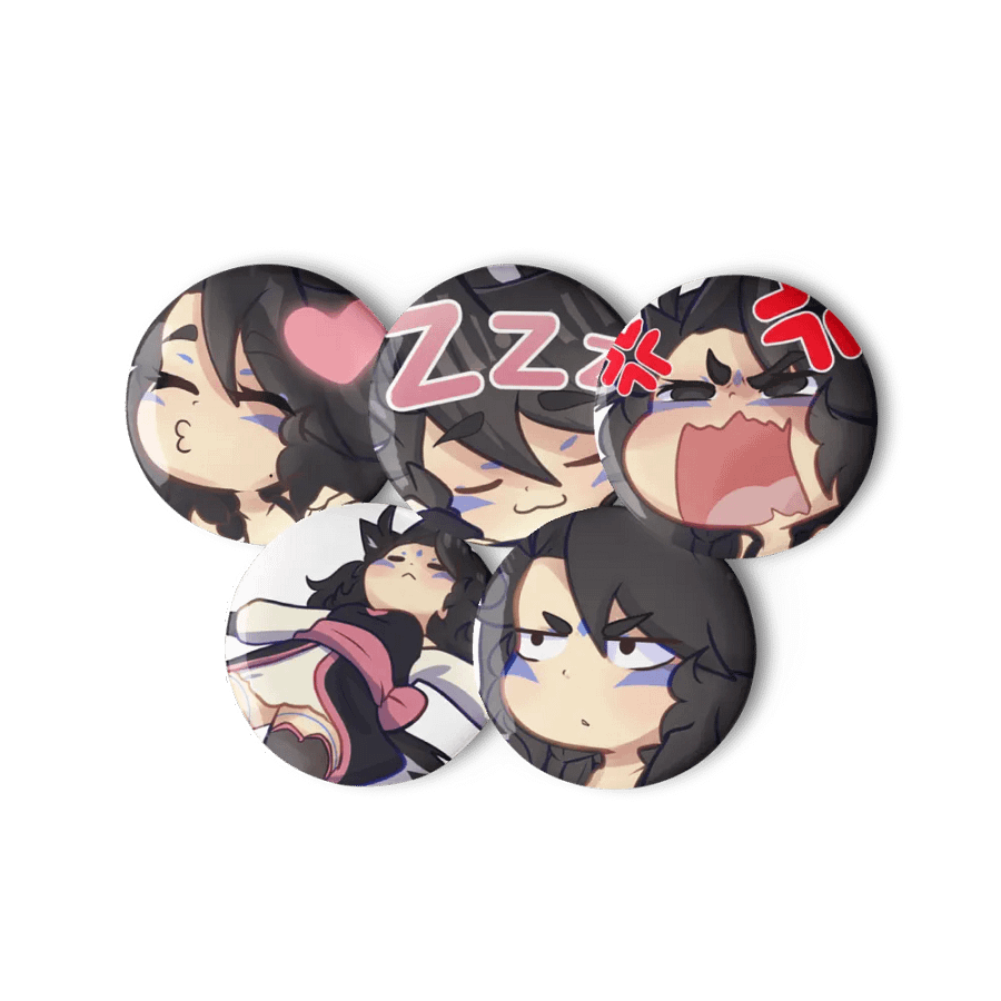 Pin Button Duskymotes 01 - Set of 5 product image (2)