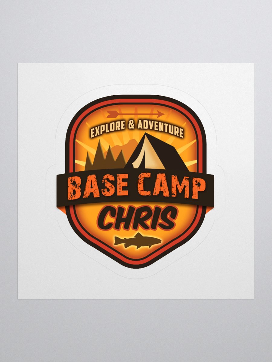 Explore and Adventure Base Camp Sticker product image (1)