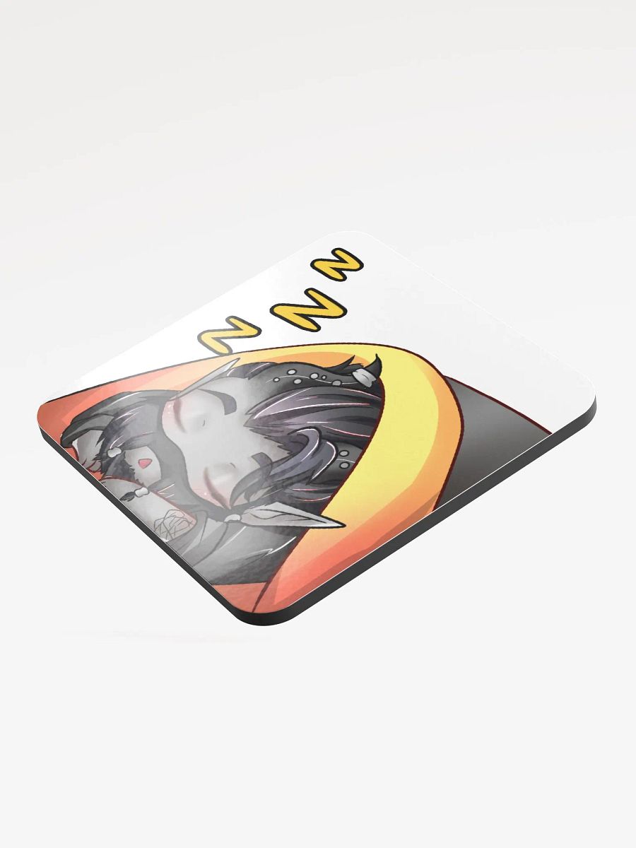 Sleepy Syn emote Glossed Cork Coaster product image (3)