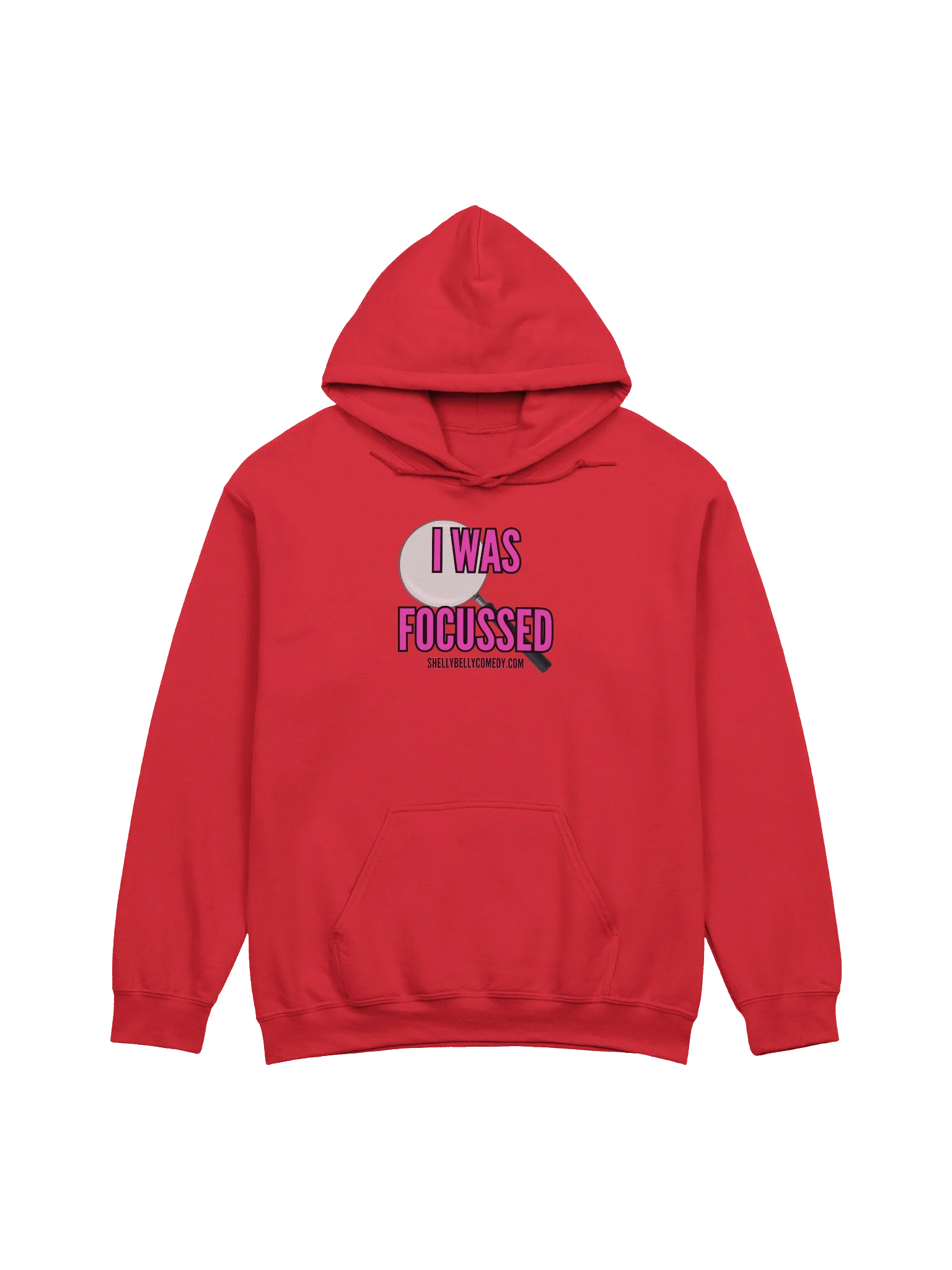 I WAS FOCUSSED Hoodie- 7 COLORS AVAILABLE (Pink letters) product image (1)