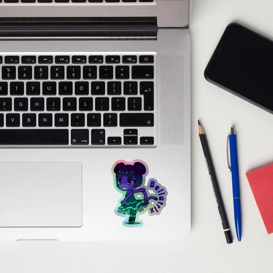 Bellatrix - Nebula Monkeys - rainbow sticker product image (10)