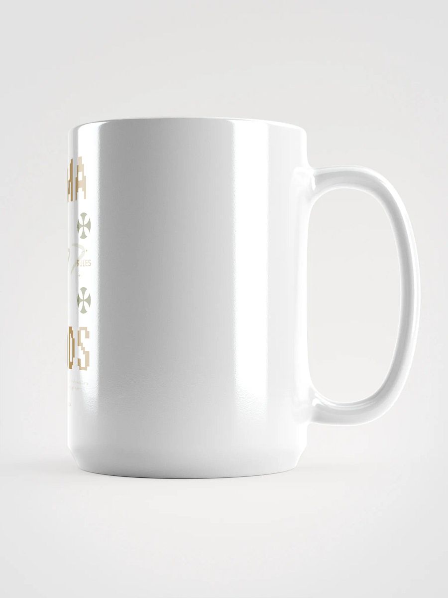 Karma Stands White Glossy Mug product image (1)
