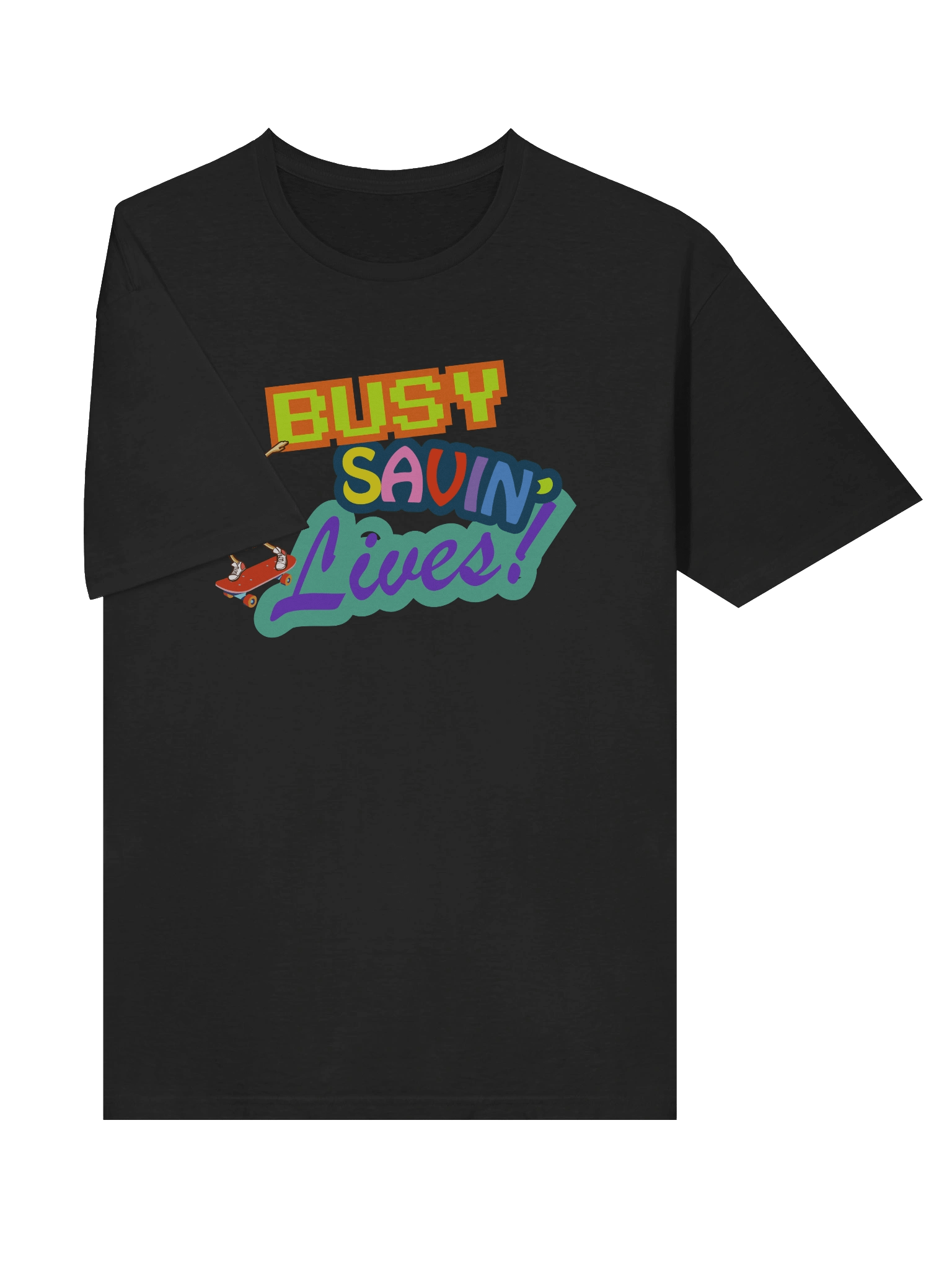 BUSY SAVIN' LIVES HOT DOG DAB TEE product image (5)