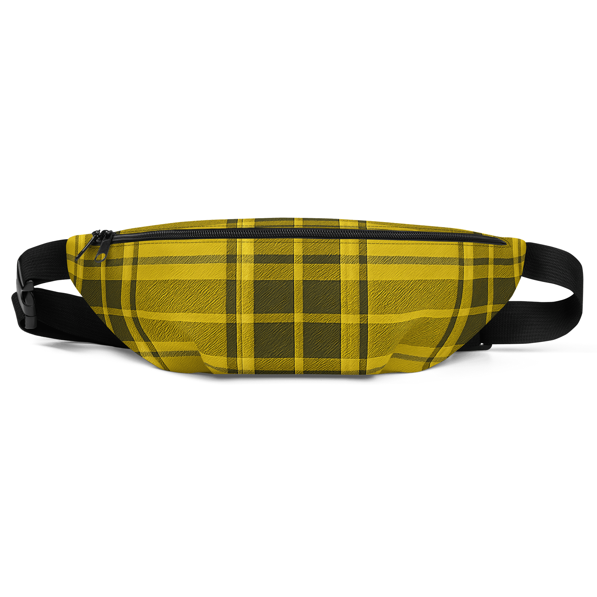 Yellow Plaid Fanny Pack (Waist Bag) product image (1)