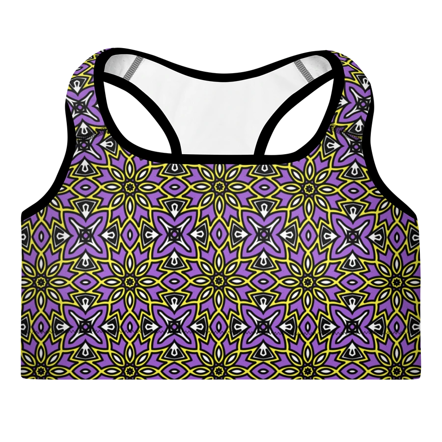 Non-Binary Abstract (1) - Padded Sports Bra product image (3)