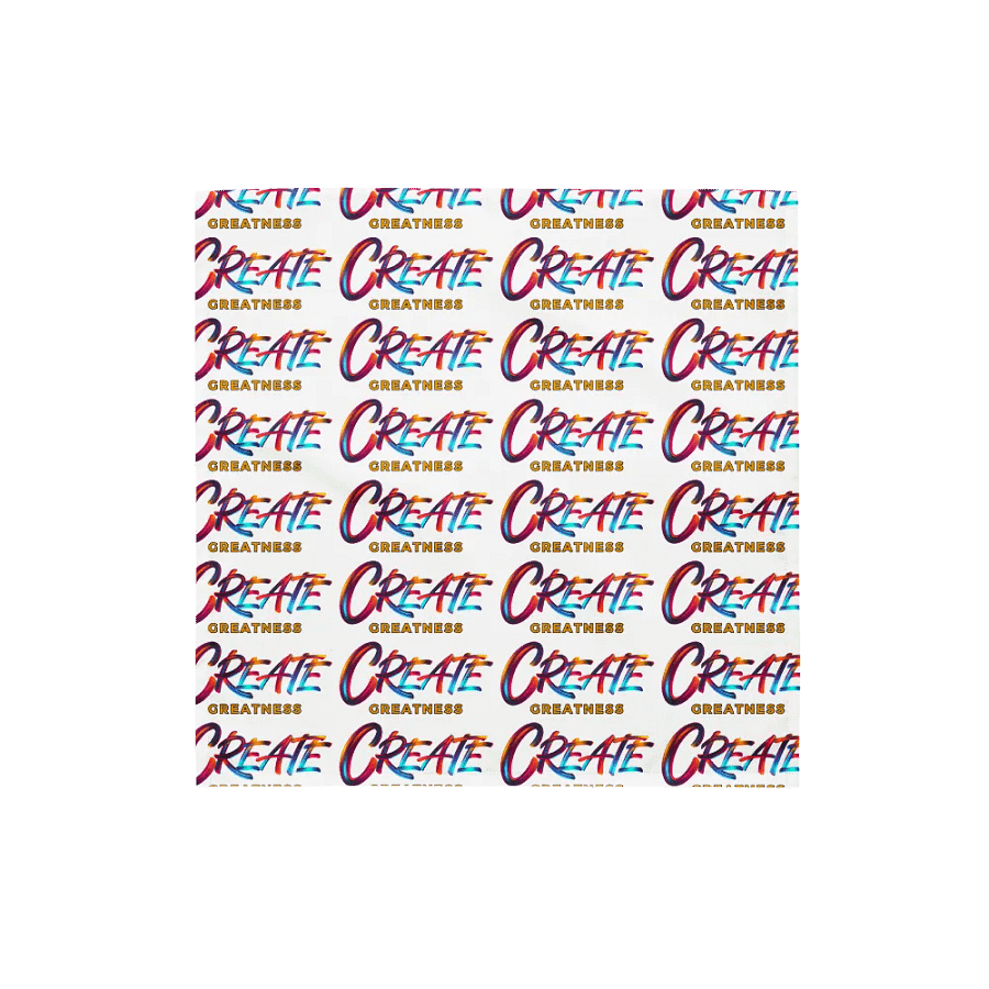 Create Greatness Patterned Print Bandana product image (1)
