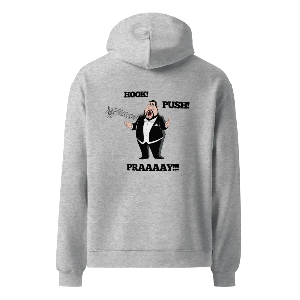 Premium Oversized Hoodie - "HOOK! PUSH! PRAY! product image (10)