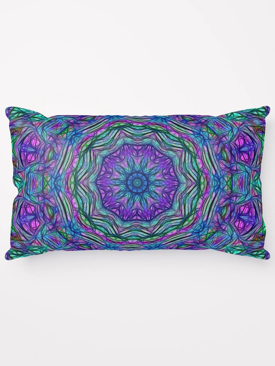 Blue Green Purple Kaleidoscope Throw Pillow product image (15)