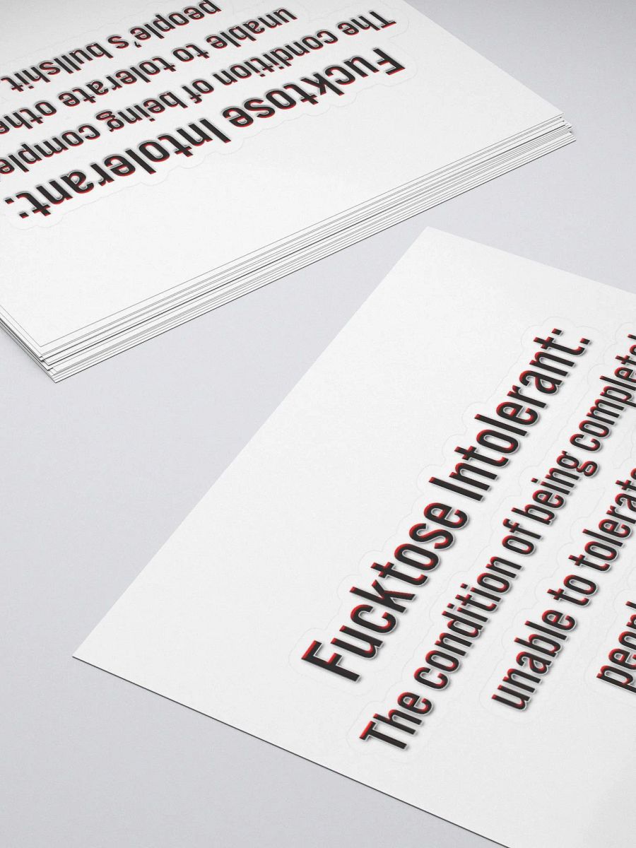 Intolerant - Stickers product image (10)
