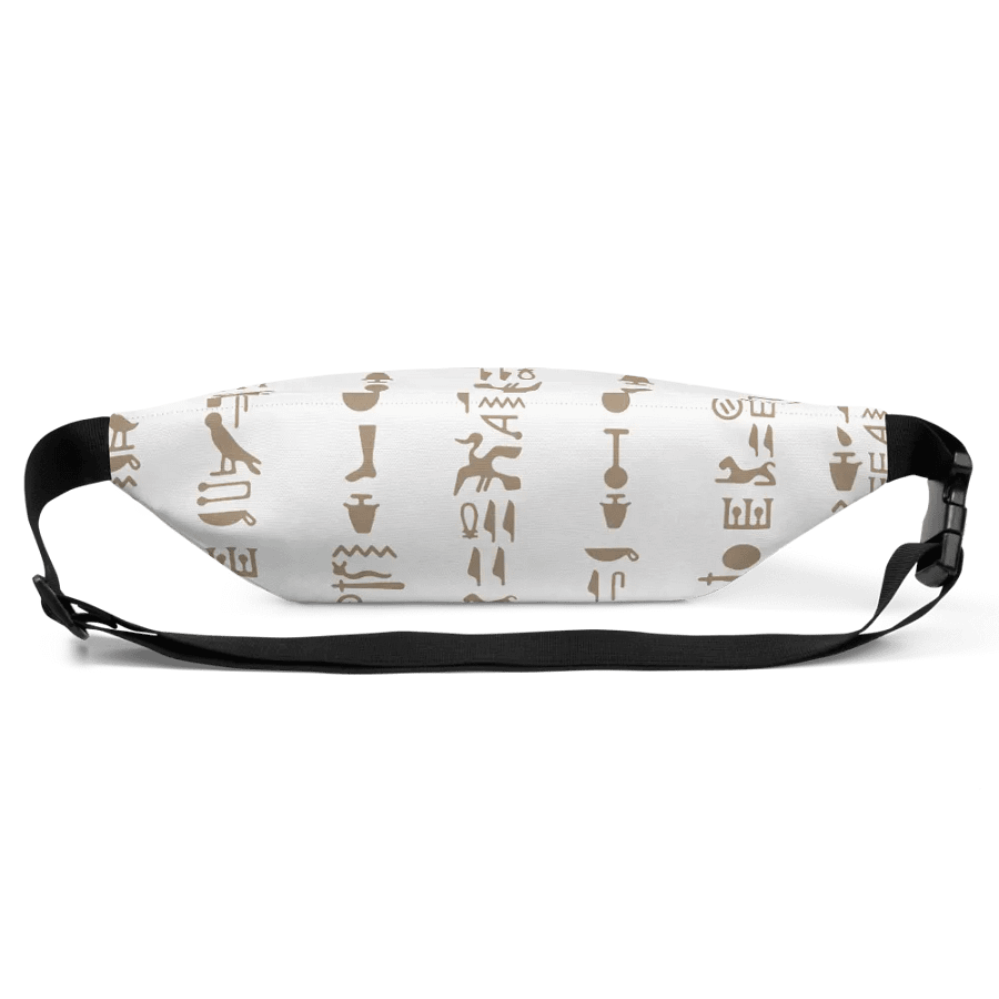 Isis White Hieroglyphs Bag Fanny Pack product image (4)
