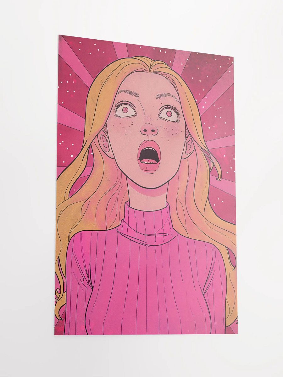 Surprised Pop Art Girl Poster product image (4)