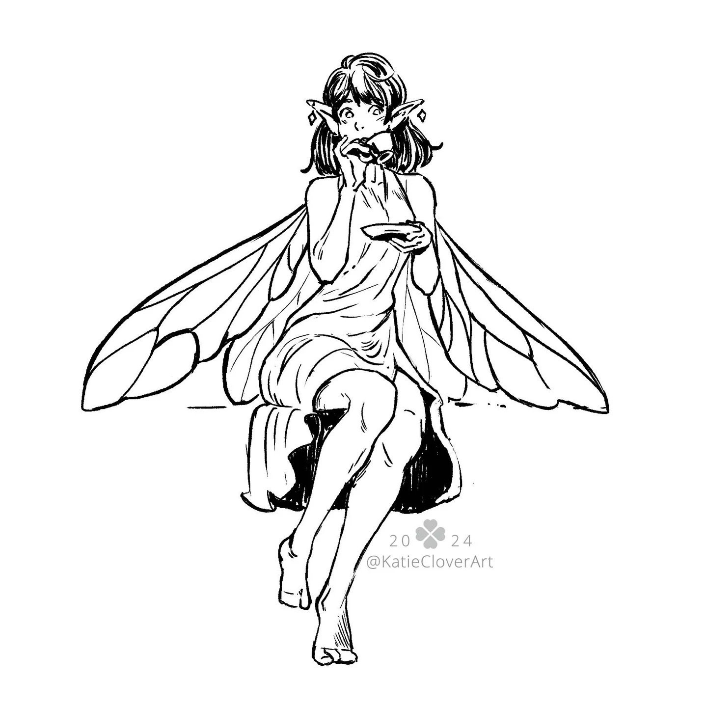 Adding fairy wings to all your pose studies makes it so fun. 
I love how different fairy wings can be drawn. I tried a differ...