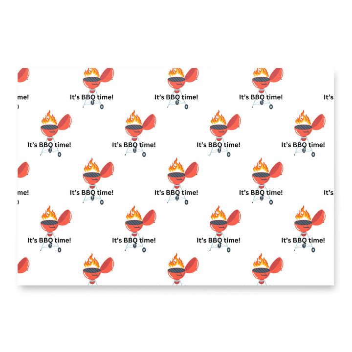It's BBQ time Wrapping Paper product image (1)